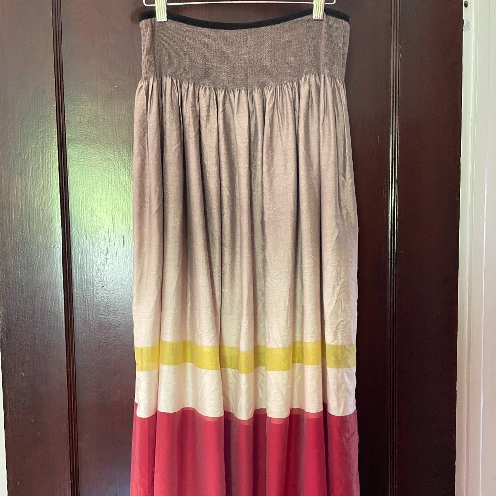 Anthropologie sheer ombre max skirt size S